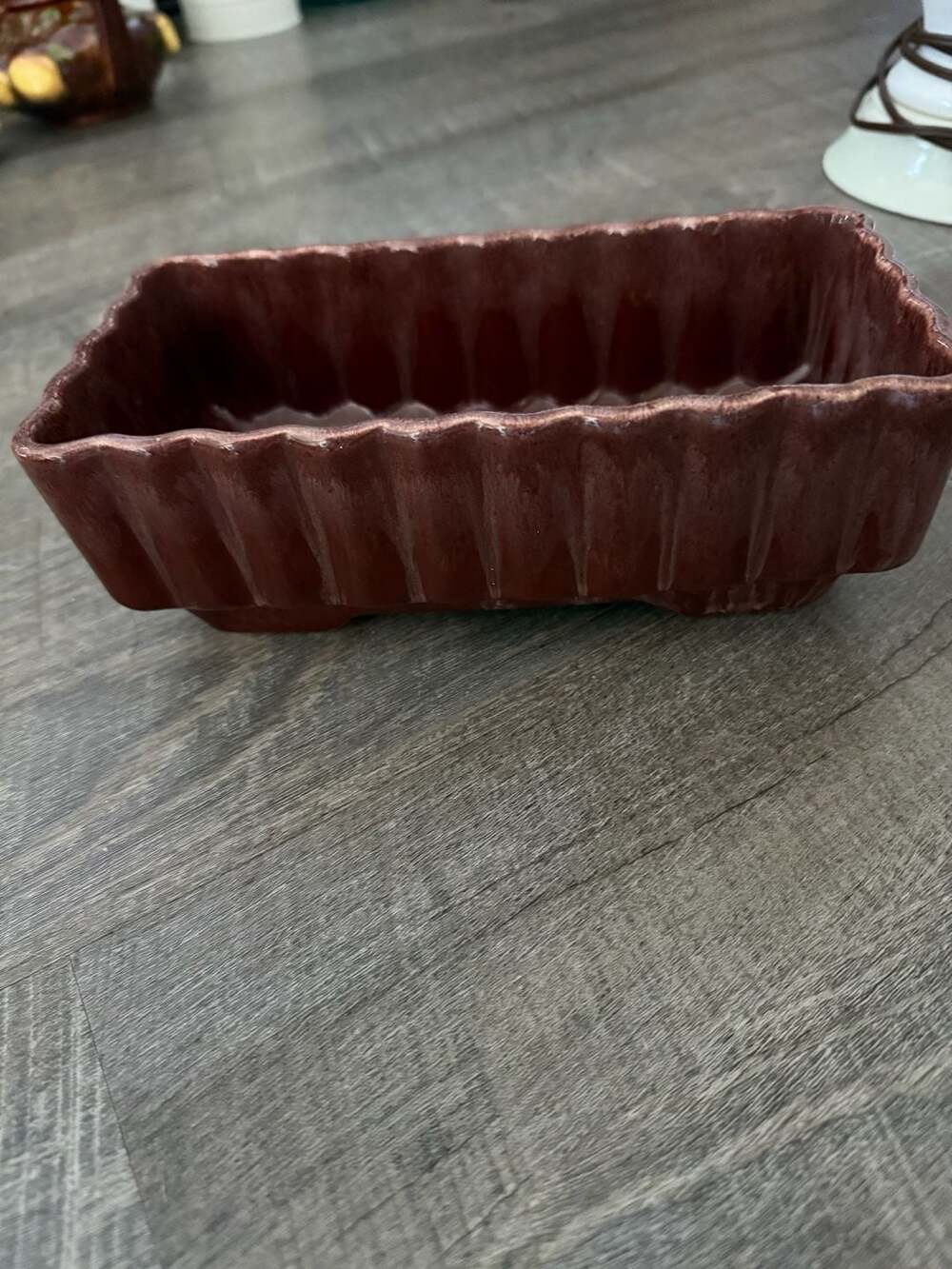 VTG Judy of California Drip Glaze Ceramic Planter